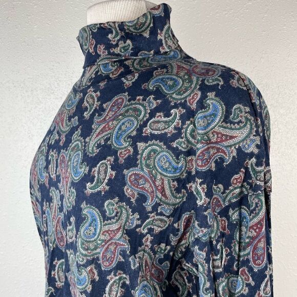 Laura Leigh Ltd. Sport Matching Paisley Turtle Neck and Casual Pants Size M EUC - Picture 4 of 10